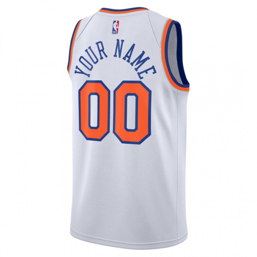 New York Knicks Youth Swingman Custom Jersey White - Association Edition-Pro Kit Vault | Brand New 26/27 Sports Jerseys